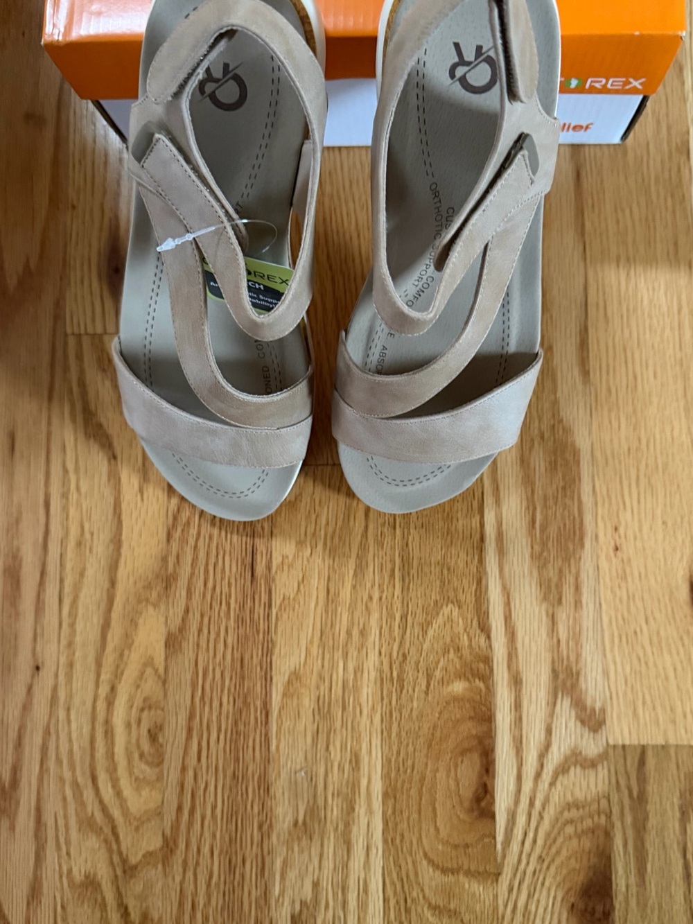 Comfort Slingback Sandal in Light Tan